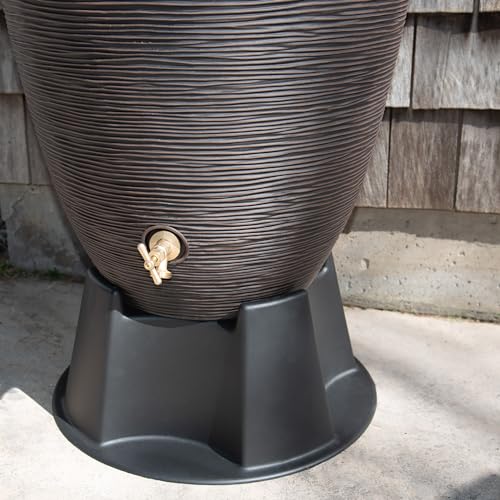 Newport-Bronze-Rain-Barrel-with-Stand-and-Lid