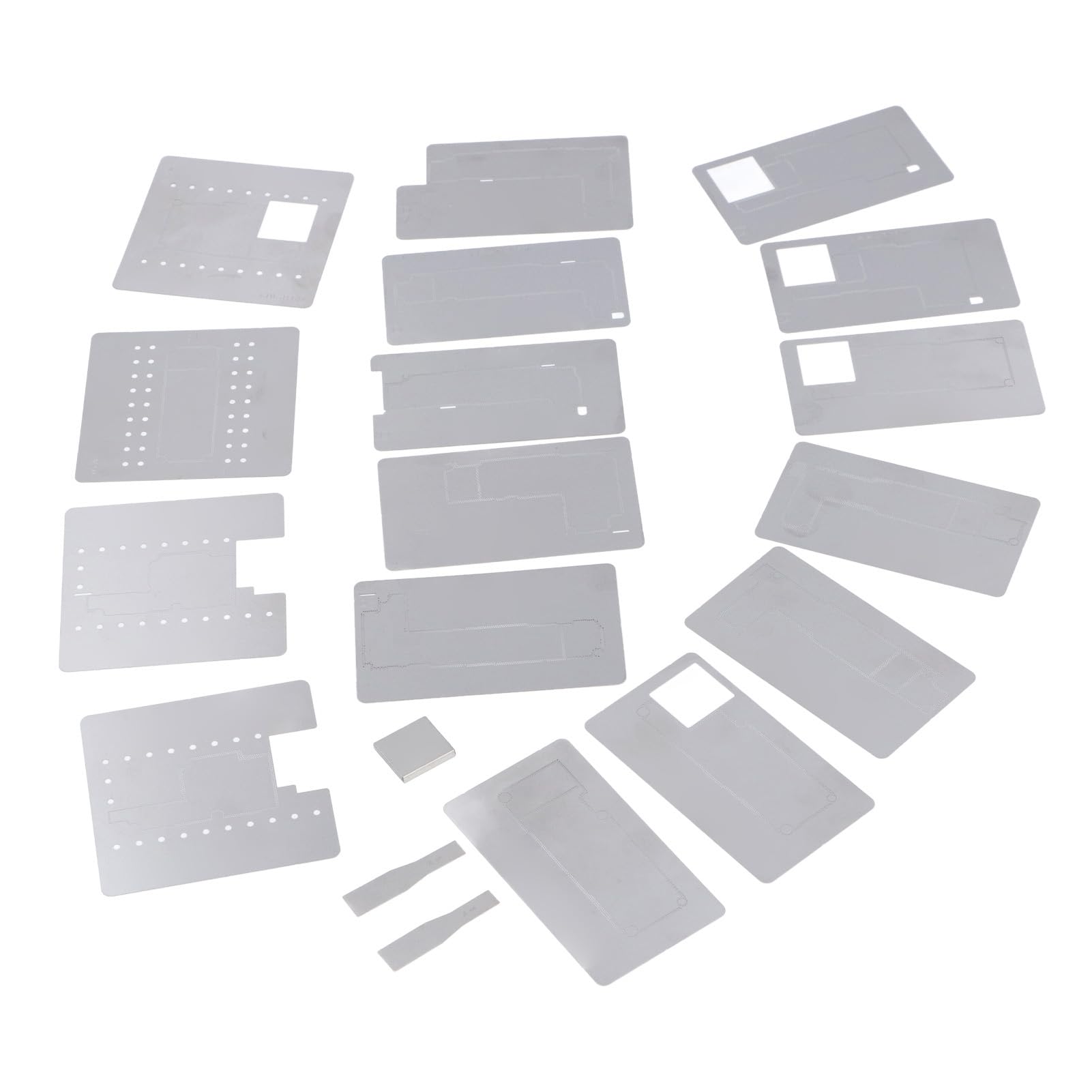 Piattaforma Reballing del Telaio Centrale della Scheda Madre, Strumento di Riparazione del Telefono Cellulare 24 in 1 con Forte Assorbimento Magnetico, Deflettore della Scheda