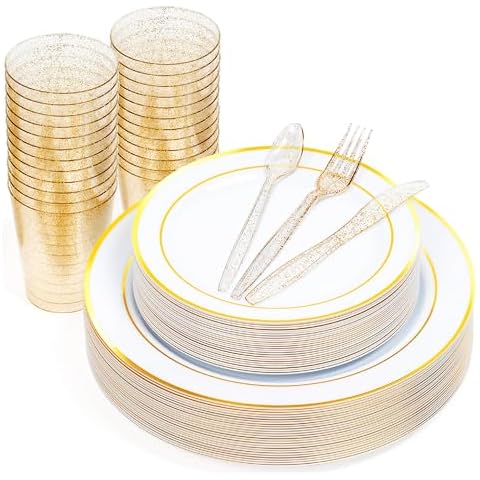 MATANA 300 Pcs Elegant Dinnerware Set Cover
