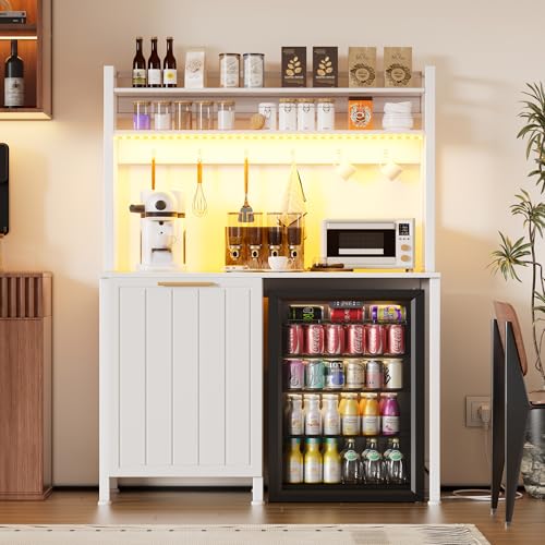 PAKASEPT 3-Tier Mini Fridge & Coffee Bar Cabinet