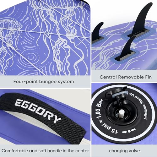 Image of Inflatable Paddle Board, Stand Up Paddle Board | Stable Design with Non-Slip Comfort Deck, Portable Travel Paddle Board