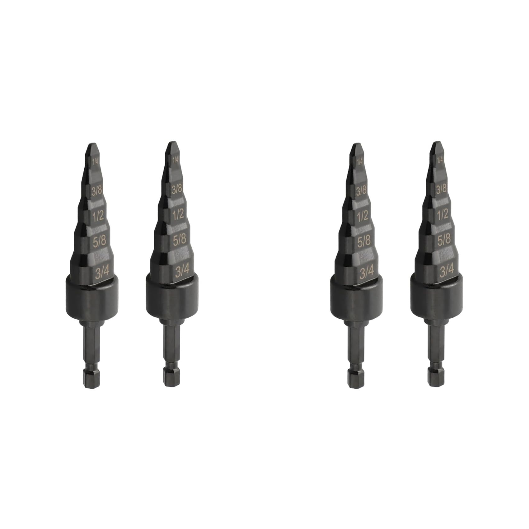 4PCS Copper Tube Expander, 5 In1 Air Conditioner Copper Pipe Swaging Flaring Drill Bits Repair Tool