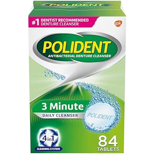 Polident 3 Minute Denture Cleanser Tablets - 84 Count