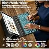Keyboard Case for iPad 9.7 inch 2018 (6th Gen) / iPad 2017 (5th Gen) / iPad Air 2/1, 7 Color Backlit Detachable Bluetooth Color Keyboard Smart Folio Cover with Pencil Holder, Black