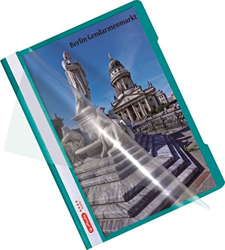 Herlitz MaX.File Protect A4 Folder - 5cm Spine, Turquoise, With Label (1 Piece)