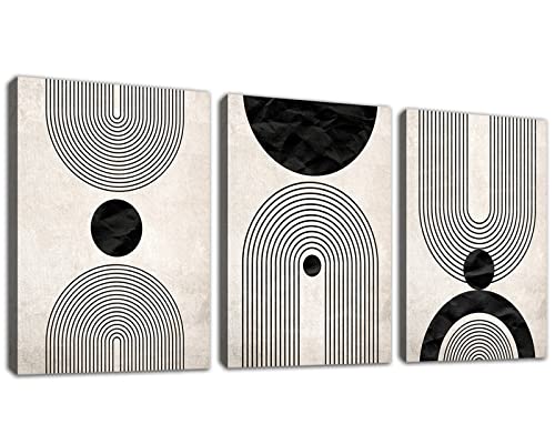 arteWOODS Wall Art Canvas Set Mid Century Boho Pictures Modern