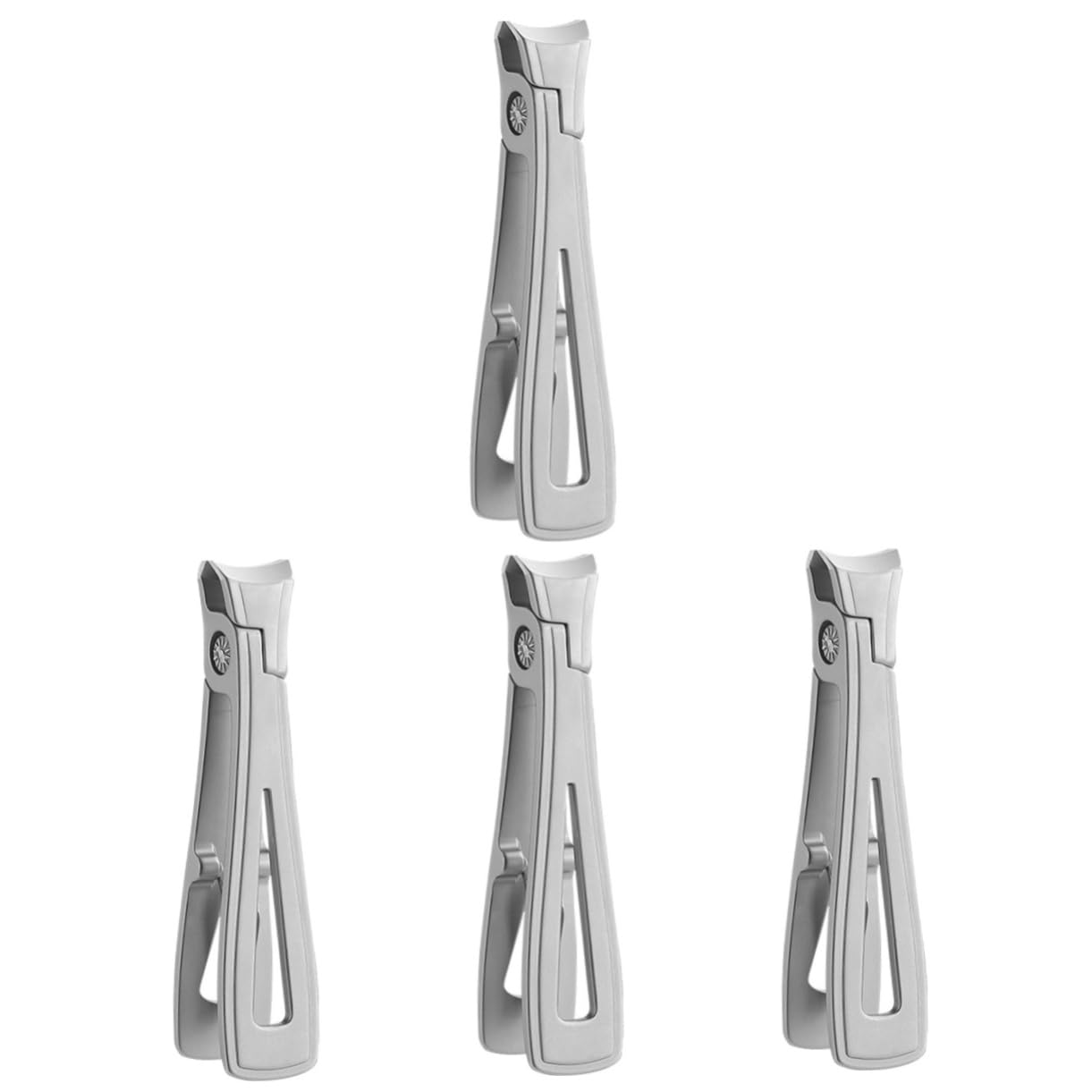 FRCOLOR 4 Pz Tagliaunghie Forbicine Per Unghie Tagliaunghie in Acrilico Taglia Unghie Professionale Uomo Pedicure Acciaio Inossidabile
