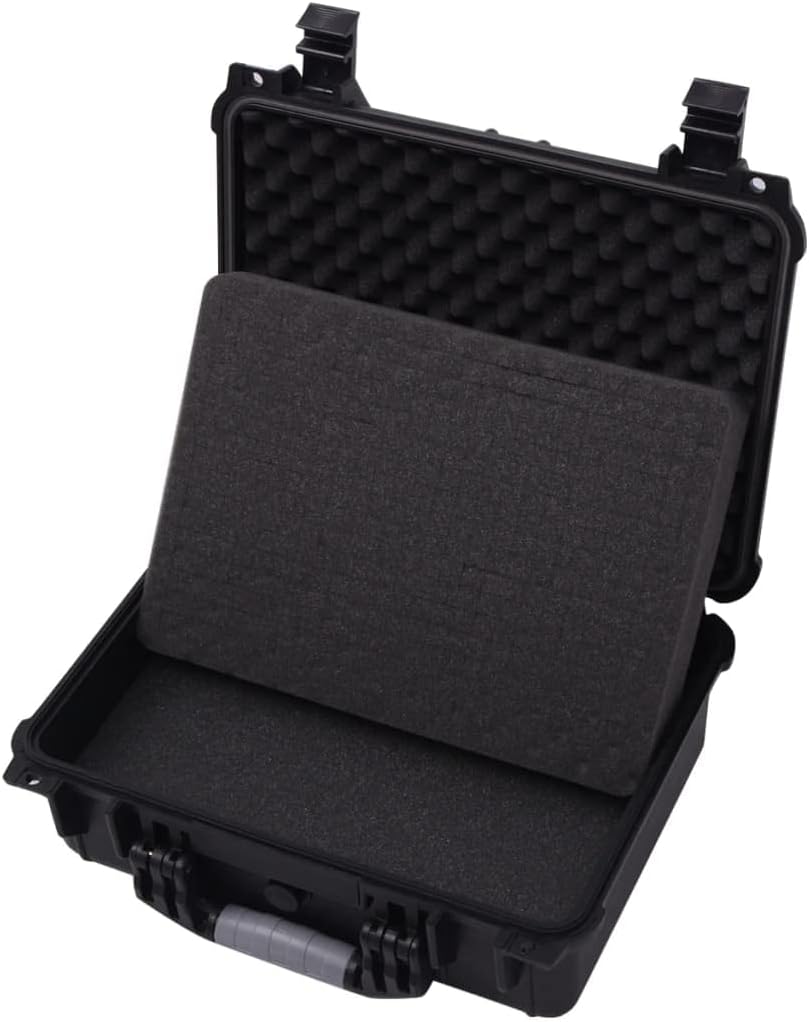 vidaXL Protective Case Black Equipment Case Hard Carrying Box Multi Sizes