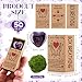 Landical 50 Sets Pocket Hug Token Gifts Bulk Little Heart Rocks Small Crystal Heart Stones Bulk with Boxes for Birthday Party Colleagues Family Celebration of Life Gifts(Purple)