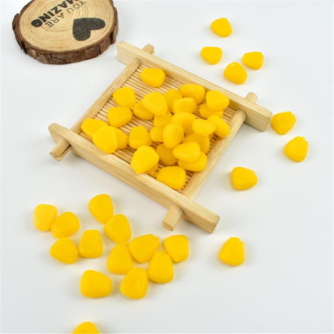 Zzooi 50PCS Artificial Lifelike Fake Corn Niblet Simulated Corn Kernels