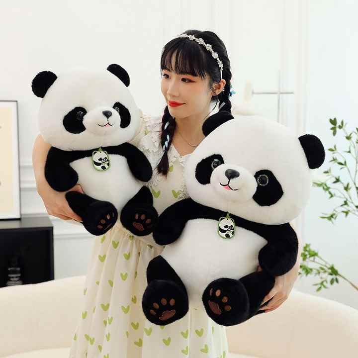 Image of Panda Soft Toy Stuffed Plush for Boys and Girls Cute Plushie Home Decor Teddy Bear 45 CM