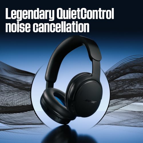 Image of Bose QuietComfort Headphones (2nd Gen) - Wireless Headphones, Active Over Ear Noise Cancelling and Mic, Immersive Audio, USB-C Charging and Lossless Audio, Up to 24 Hours of Play time, Black