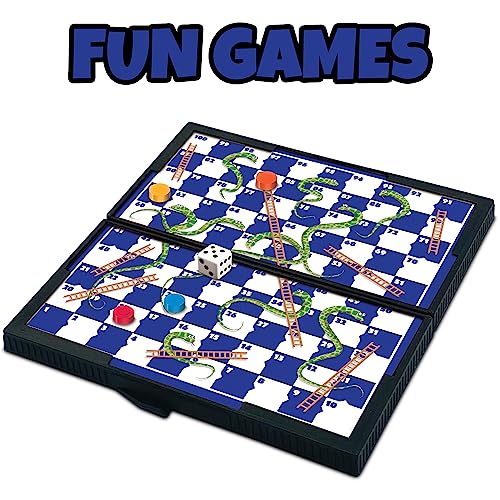 Gamie Magnetic Board Travel Games Set - Includes 12 Retro Fun Games - 5" Compact Design - Individually Boxed - Teaches Strategy & Focus, Great for Road Trip/Travel/Camping - Best Gift for Kids Ages 6+ - Image 6