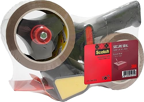 Scotch H150 Dévidoir Ruban Adhésif Silencieux – Poignée Pistolet, Faible Bruit, Haute Résistance, 5,1 Cm Largeur