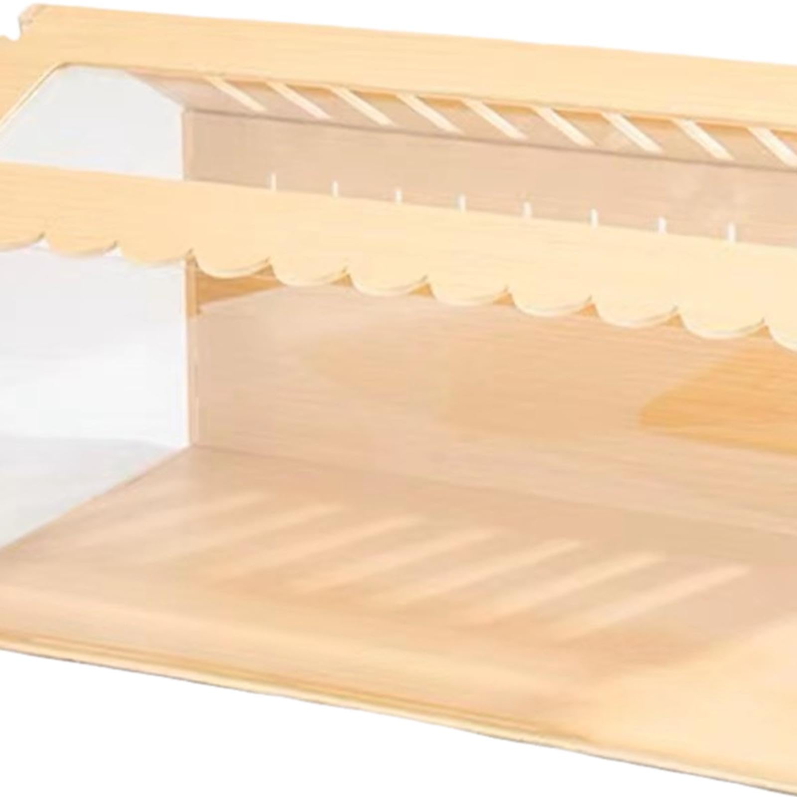 Casa Hamster de Madera Nido Refugio Ensamblable Juguete Ejercicio Villa Decorativa con Ventilador Adecuada para Hámster Ratón Cerdo de, 60x29x32CM