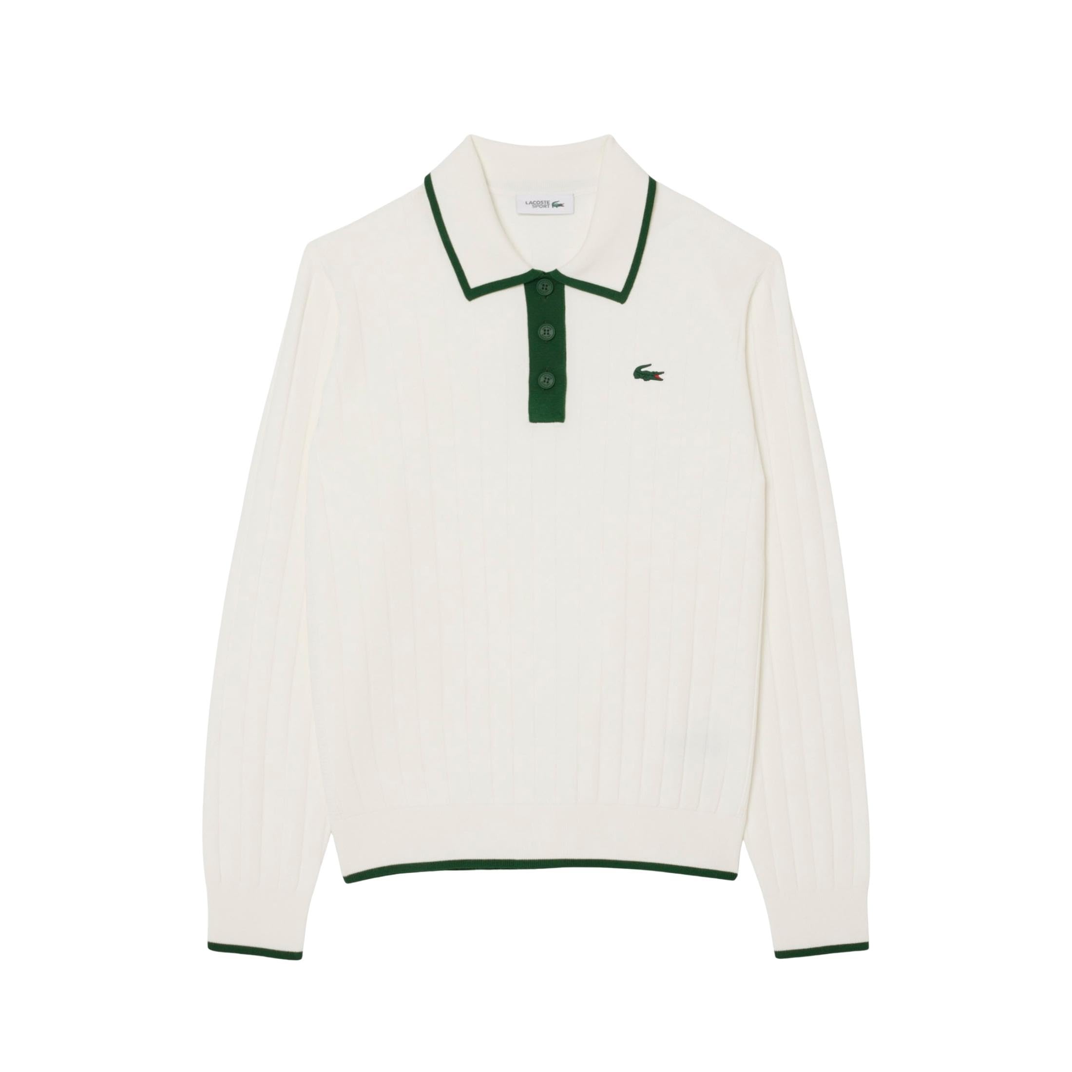 Lacoste womens Polo Collar Stretch Golf Sweater
