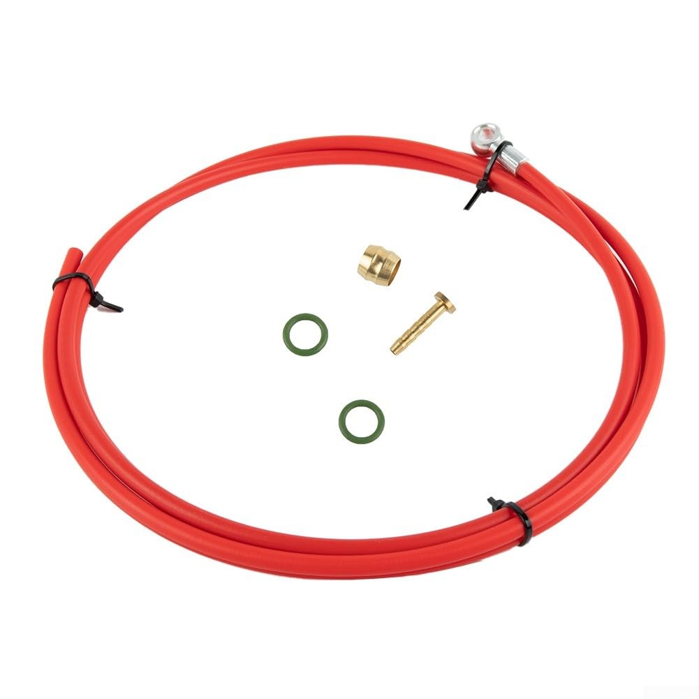 Bike Brake Hose Kit Bike Hydraulic Brake Hose Kit For BH90 XTR XT SLX(Red)