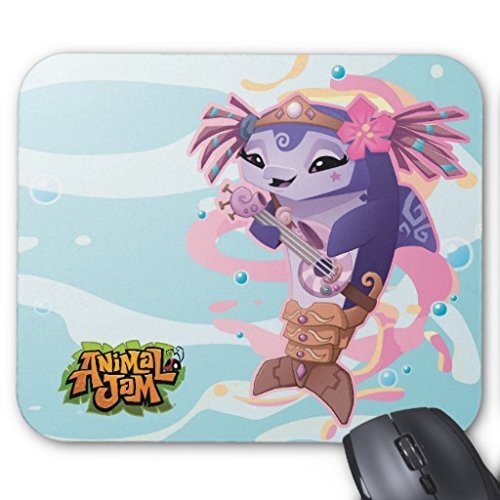 Poem Magine Animal Jam Tavie Rectangle Non-slip Rubber Mouse Pad 220mm x 180mm x 3mm