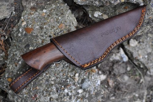 Perkin Cuchillo de caza de damasco hecho a mano – AR100