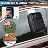 Secure Multifunctional Key Lock Box - Protect Vehicle Key Fobs, Fit Car Windows, Ideal for Ride Share, Turo, GetAround