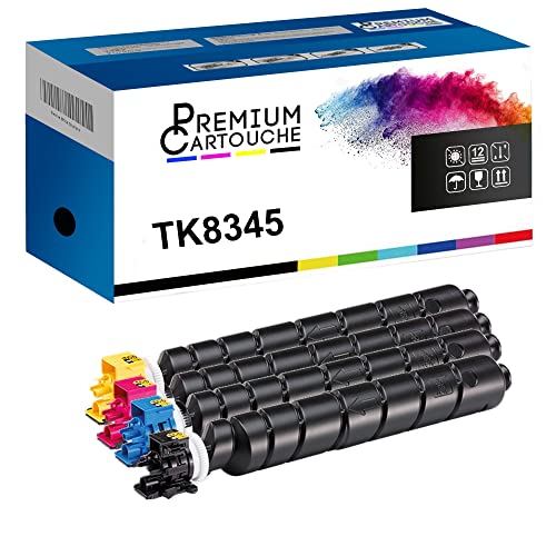 Cartouche toner TK8345 Noir Cyan Magenta Yellow kit compatible imprimante laser TASKalfa 2553ci