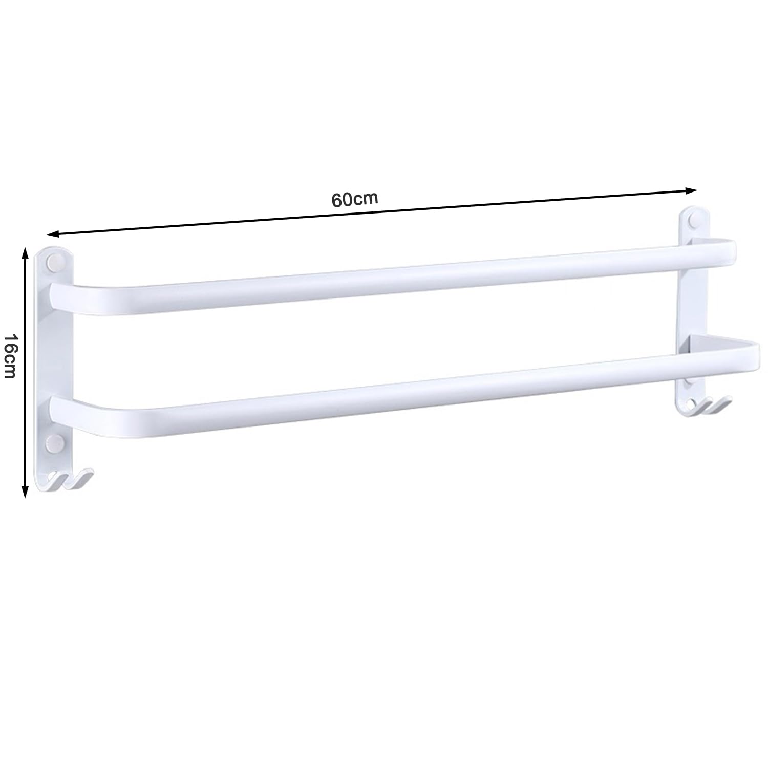 Porte Serviette Salle de Bain, 60CM Porte Serviette Murale