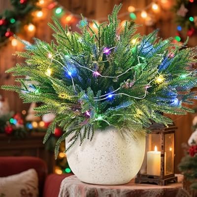 YUNZEYOYT Norfolk Pine Stems, 16 Pcs Real Touch...