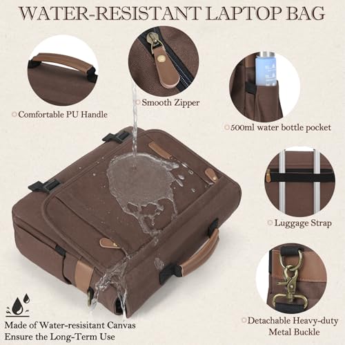 Maletín messenger para laptop de 17 pulgadas resistente al agua miniatura 5