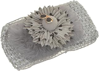 طوق شعر للبنات من القماش، لون رمادي، DR-A-Q-259