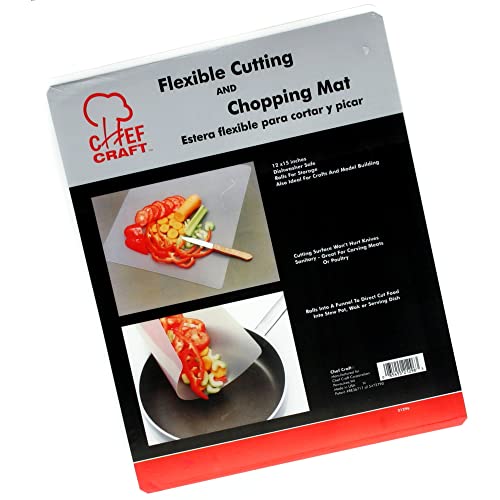 Chef Craft flexible tabla de cortar 12x15 pulgadas transparente miniatura 1