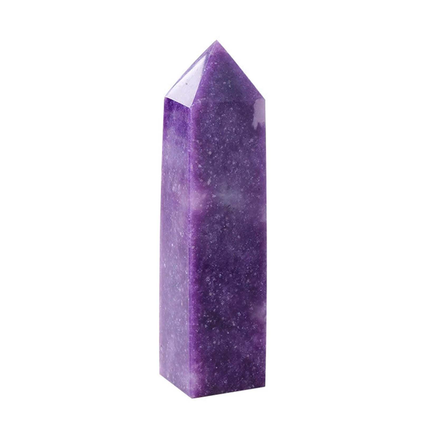 Torres de Cristal de lepidolita cruda de Piedra de Mica púrpura