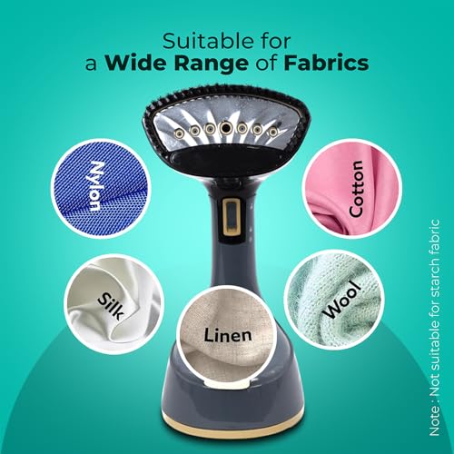 Foldable Handheld Travel Garment Steamer – 1300W Compact Clothes Steamer with 120ml Tank, 20g/min Steam, Vertical & Horizontal Use, Wrinkle Removal, Fabric Refresh & Sanitizing - Image 5