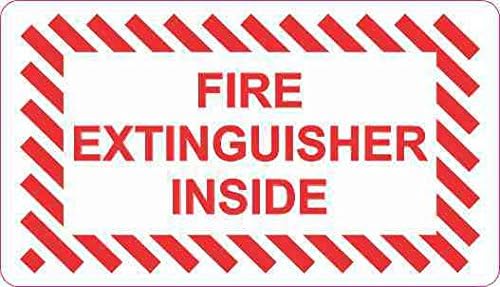 StickerTalk Fire Extinguisher Inside Magnet, 3.5 inches by 2 inches