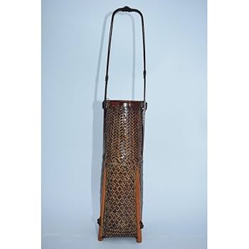 茶道具　唐物籠花入 茶道具 籠花入 篭花入 掛用 唐物 耳付籠花入 誠山作 置き花入 置