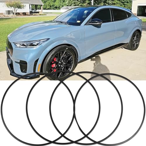 DREAMOTOR Wheel Rim Protector Set of 4, 20 Inch Alloy Rim Guards for Car Rims Compatible with Tesla Model Y 3 S Honda CRV Dodge Charger Toyota Ford Mustang Mach-E Explorer 3 Series X5 Hyundai Audi A4