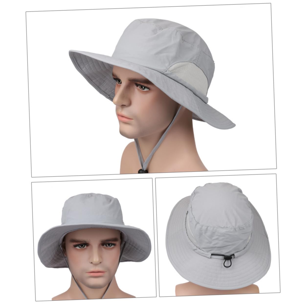 Toddmomy Chapeau De Protection Solaire pour L'Extérieur 2 Pièces Chapeau De Soleil De Randonnée De Pêche À Grand Avant-Toit pour Hommes Et Femmes