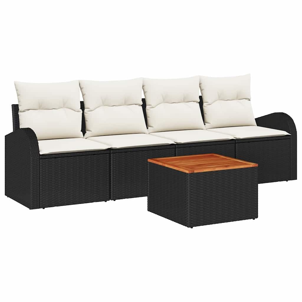 Canapé de jardin modulaire avec rangement pour gagner de la place dehors