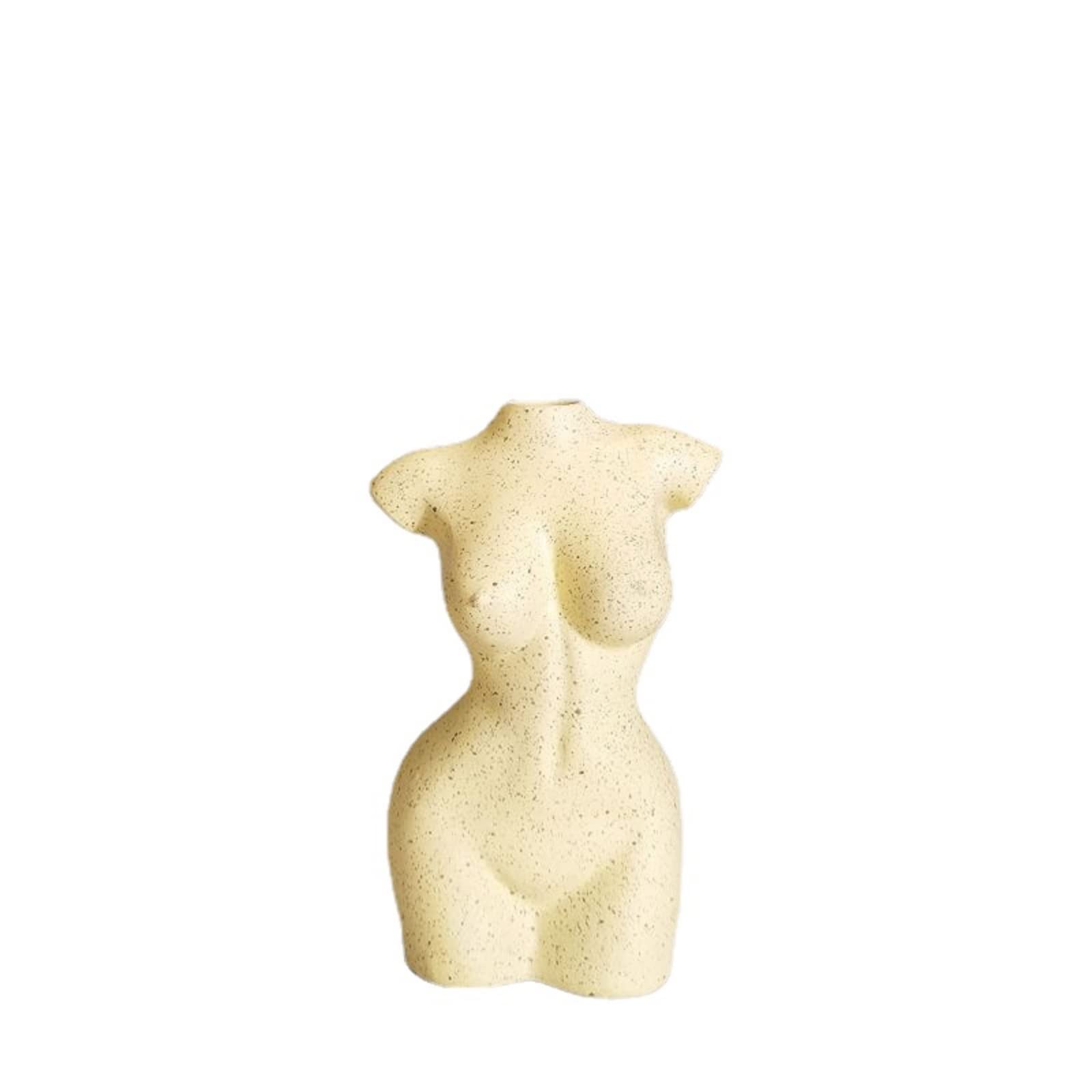 Vase art corporel statue de femme nue créative, cadeau design idéal