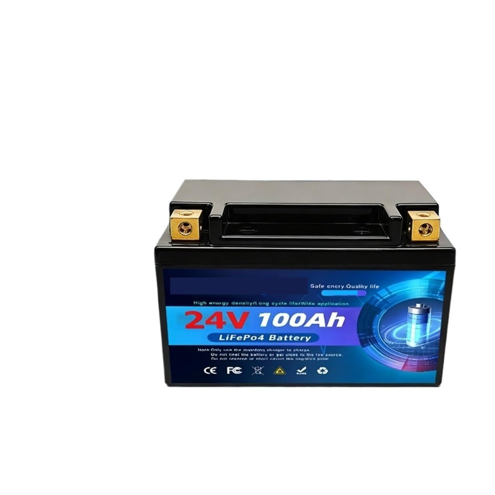 Batteria Al Litio LiFePO4 12V 100Ah Gruppo 31 Con 100A Incorporato | Protezione BMS a bassa temperatura 15000 ciclo profondo ricaricabile
