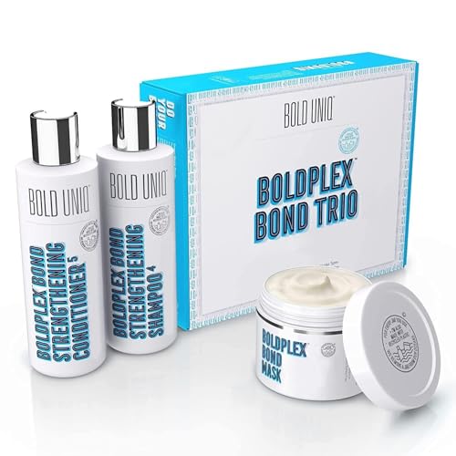 Boldplex 3, 4 & 5 Bond Restore Treatment, Shampoo & Conditioner Trio Gift Set - Hydrating Protein...