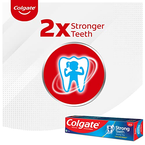 Image of Colgate Cavity Protection Strong Teeth Toothpaste with Amino Shakti - 1000gm (500gX2) Saver Pack , India's No.1 Toothpaste