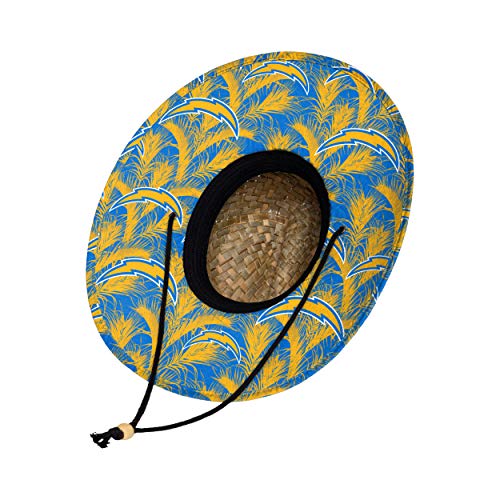 Image of NFL Team Logo Americana Floral Lifeguard Beach Straw Sun Hat