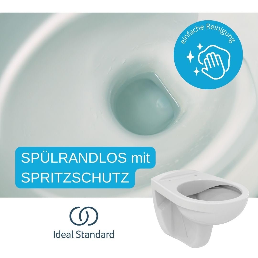 Geberit Duofix Vorwandelement Ideal Standard WC mit Beschichtung WC Sitz SoftClose Drückerplatte Schallschutz Komplettset