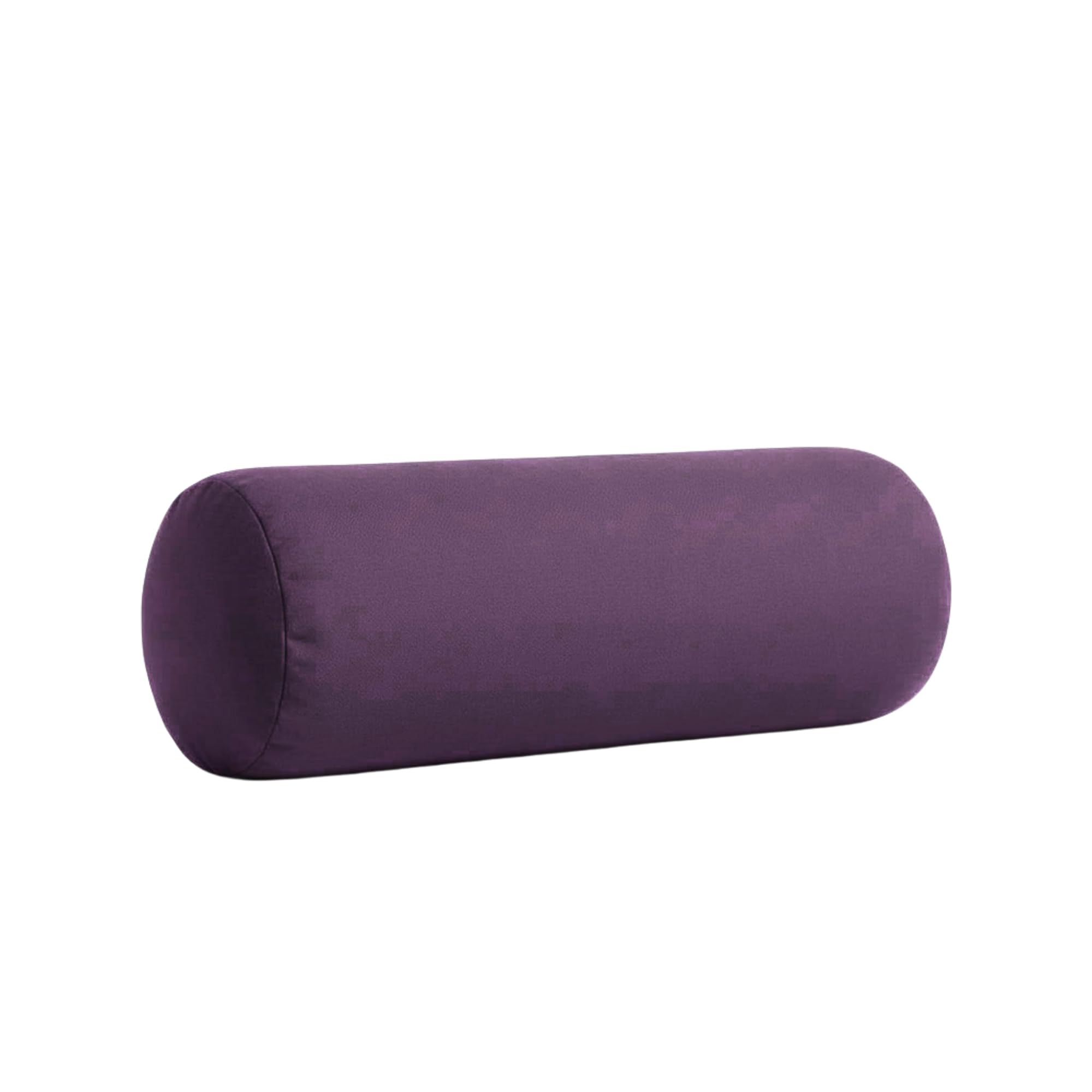 Kosiproducts Round Bolster Cushion Yoga Neck Relaxing Soft Virgin Hollow Fibre Filling Water Resistant 100% Polyester [75cmx25cm. Purple]