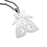 New 2026 Unisex Exquisite And Creative Stainless Steel Moth Star Moon Pendant Necklace For Men Women Fashion Hip-Hop Casual Decoration Jewelry Luxury With You Accessories Trendy