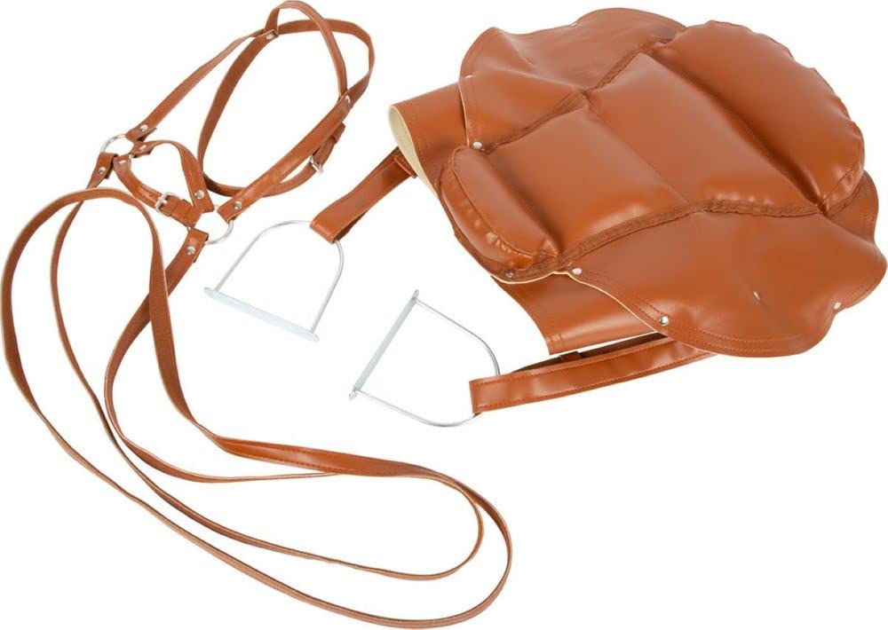 small foot Sattel- und Zaumzeug-Set Holzpferd aus Kunstleder, mit verstellbarem Sattelgurt, ab 3 Jahren, 11906, Groß