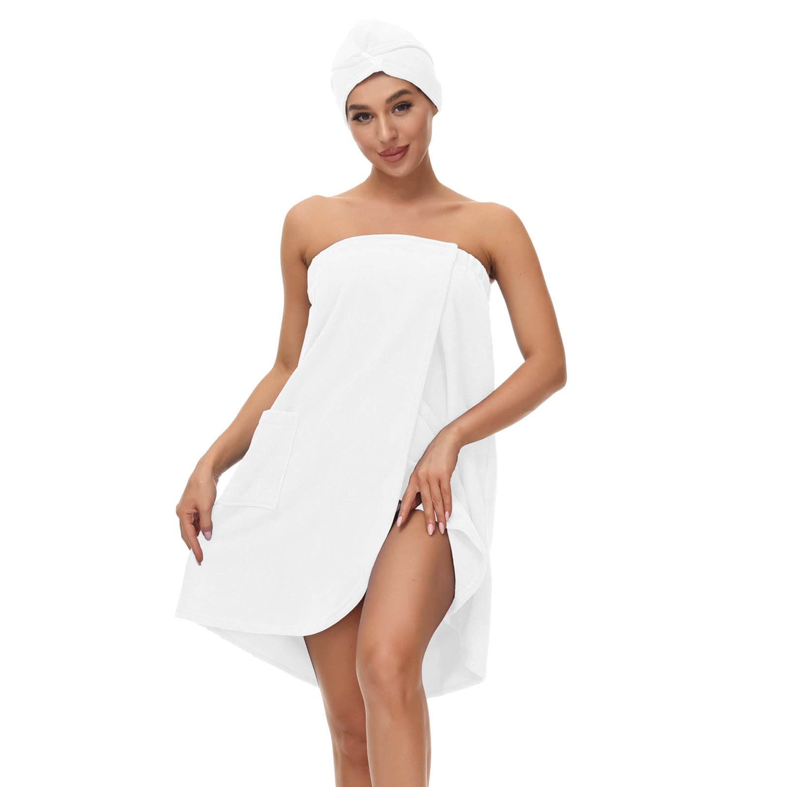 Verve Jelly Women Girls Shower Wraps Towel Wrap Pool Beach Spa Bathing Shower Bath Cover Up Towel Bathrobe Home Robe - Image 4