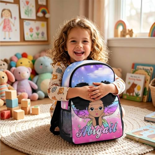 Image of Custom Backpack for Kid Personalized Girl Backpacks Set Back to School | Kids Customized Toddler Backpack for Girls with Lunch Bag Book Bag Kindergarten Prek Preschool Birthday Gifts Little Girl