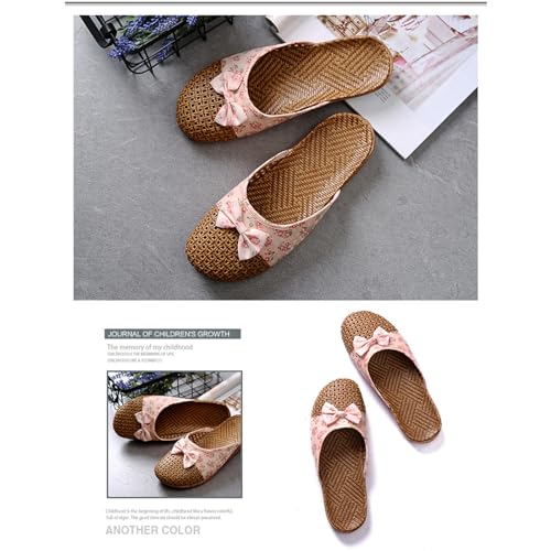 Womens Summer Mules Slip On Closed Toe Wide Width Sandals Breathable Flats Comfortable Clogs for Women Lightweight Casual Hollow Shoes Espadrilles Slides3