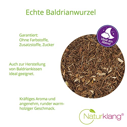Baldrian Naturklang 100g | Baldrianwurzel Frisch und aromatisch Baldriantee auch als Catnip für Katzen bestens geeignet